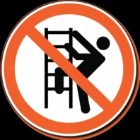 No climbing